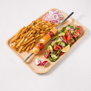 Classic Salmon Kebab Platter
