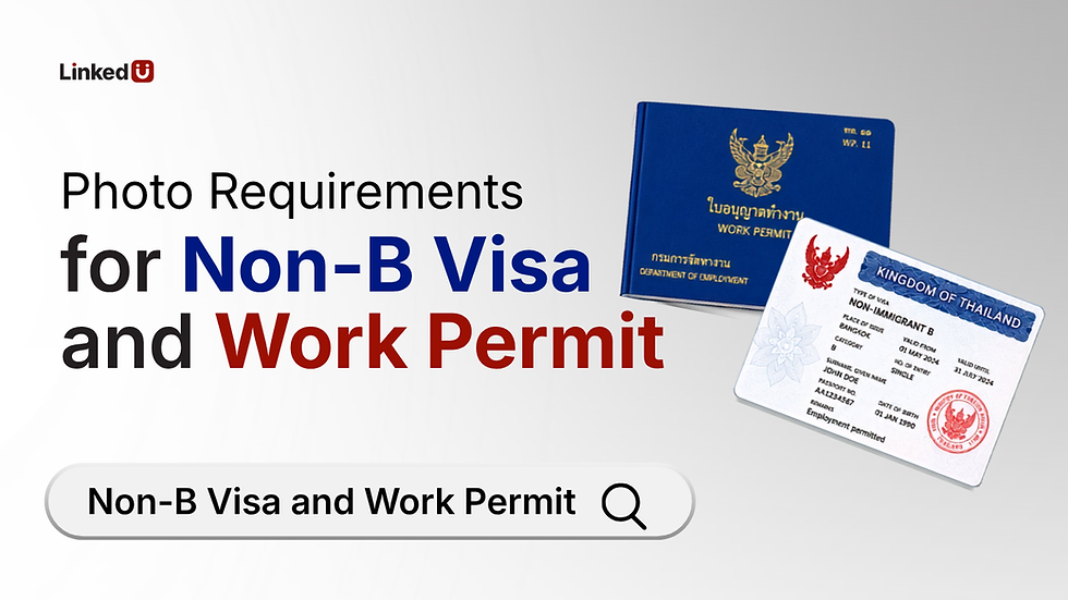 Photo Requirements Non-B Visa and Work Permit