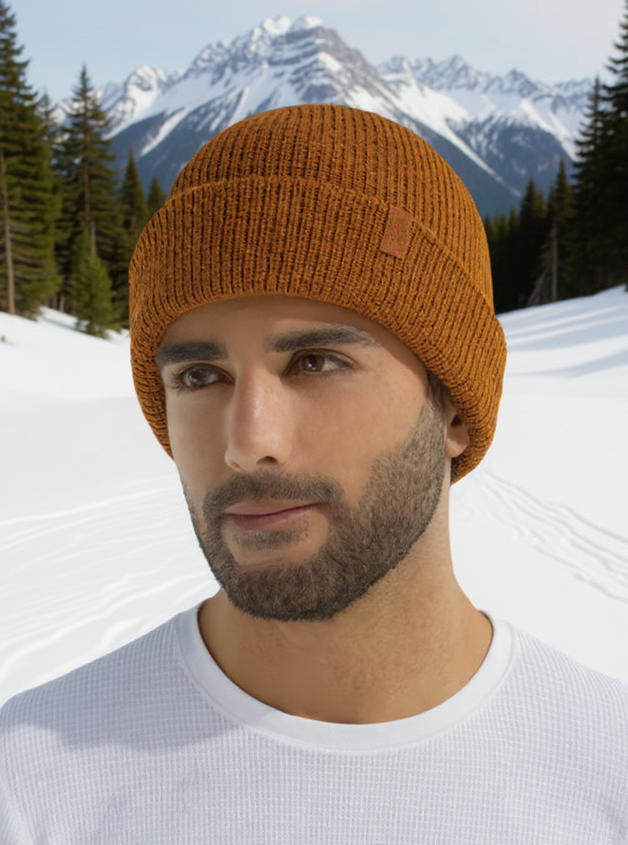 Thumbnail: Men's Double Knit English Alpaca Hat