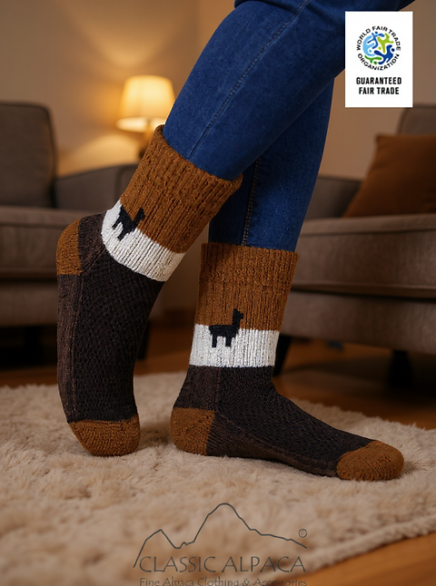 Premium Alpaca Alpaquita Heavy Boot Unisex Sock | Danae Alpaca
