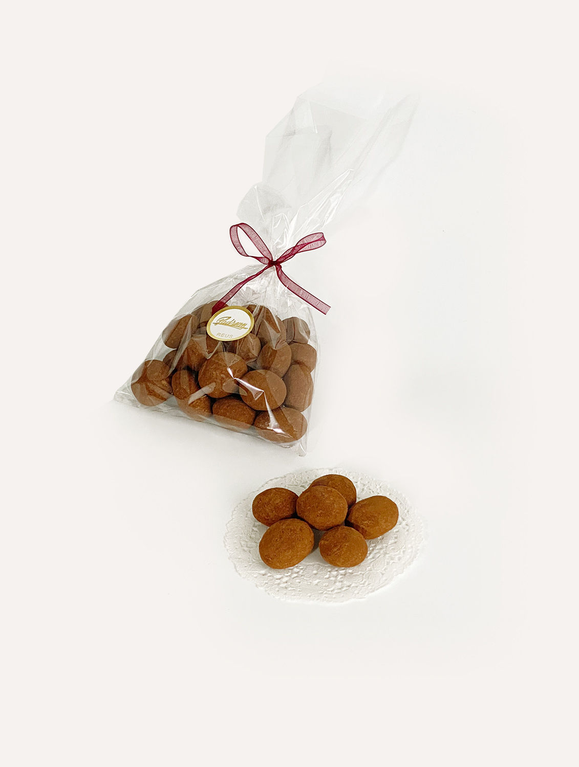 Bolsa de 150 gr. de Almendras de cacao en Confitería Padreny de Reus