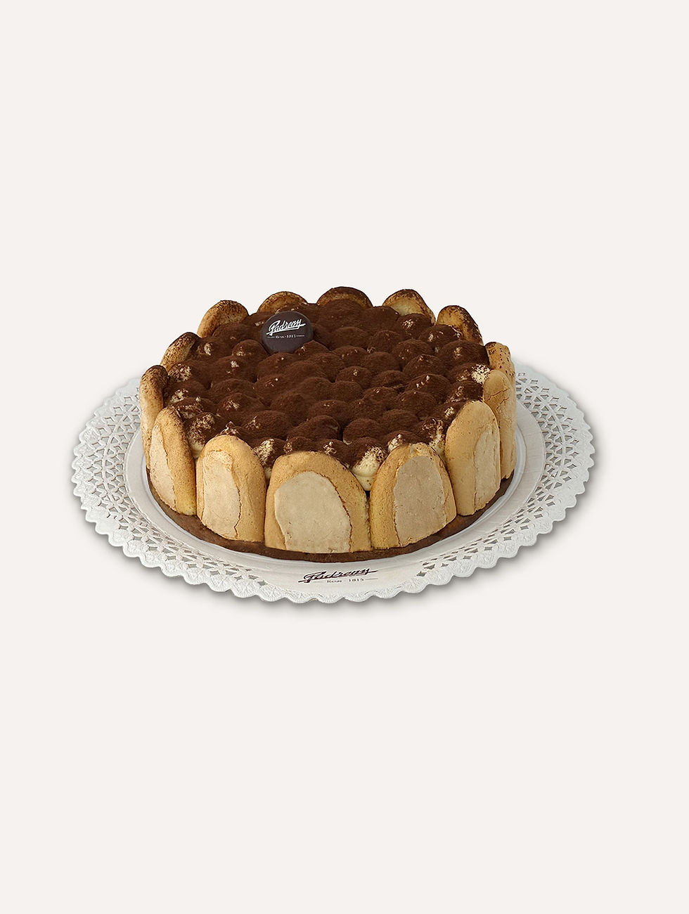 Pastel de Tiramisú de Confitería Padreny de Reus