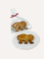 Galletas con forma del Elefante símbolo de la Feria del Circo Trapezi de Reus, realizadas por Confitería Padreny de Reus