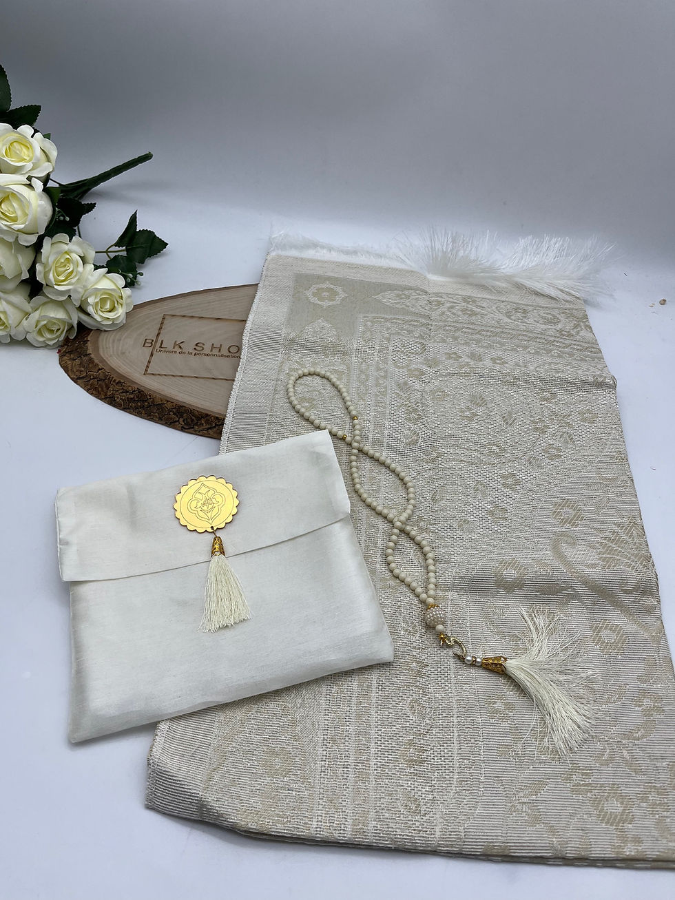 Miniature : Coffret de tapis de prière + tasbih personnalisé
