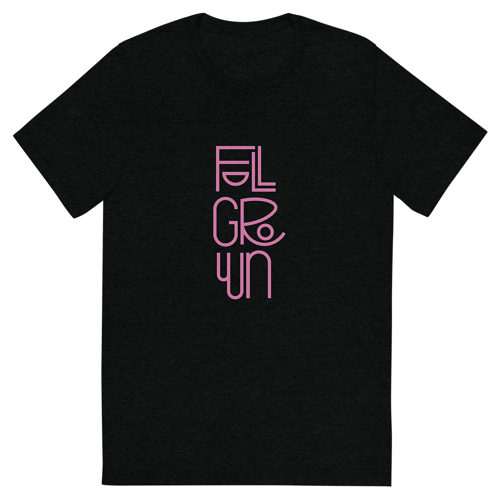 Grown & Comfy Unisex Tee - (Pink Logo)