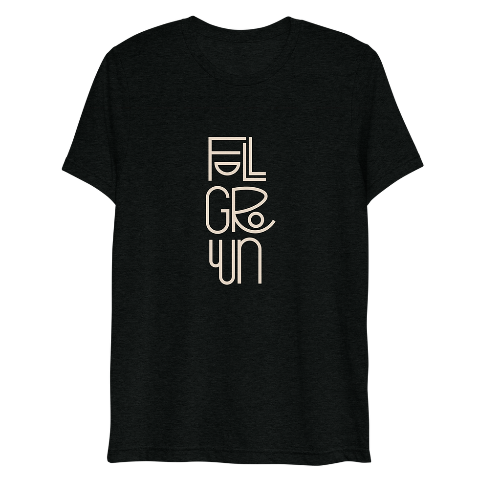 Grown & Comfy Unisex Tee - (Cream Logo)