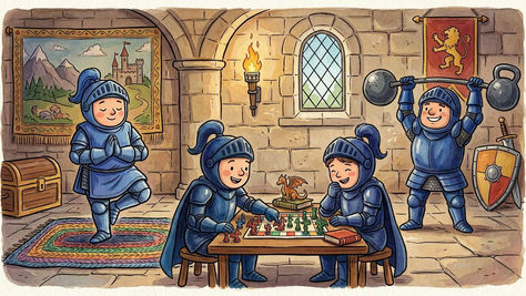 Knights in training