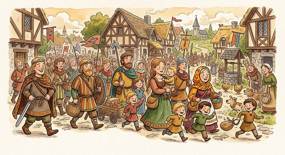 Who were the Goths, Vandals, Franks and Anglo Saxons?
