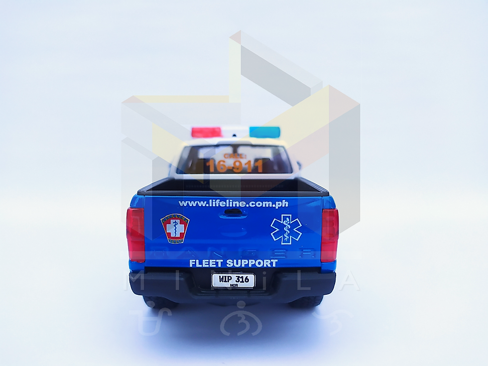 Thumbnail: 26 [1/27 scale Ford Ranger] Lifeline 16911 Responder (Phil. Emergency Vehicles)