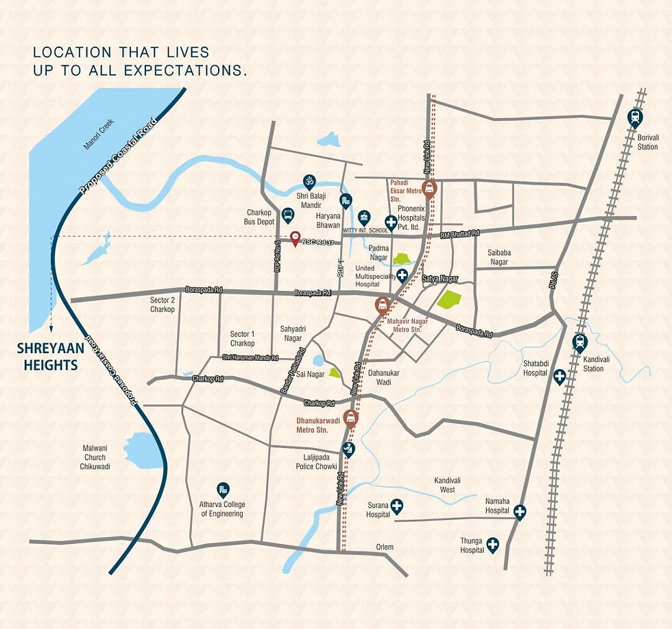 Shreyaan Heights Map