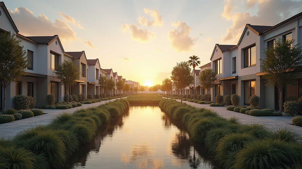 Wide angle view of Shreyaan Heights community features