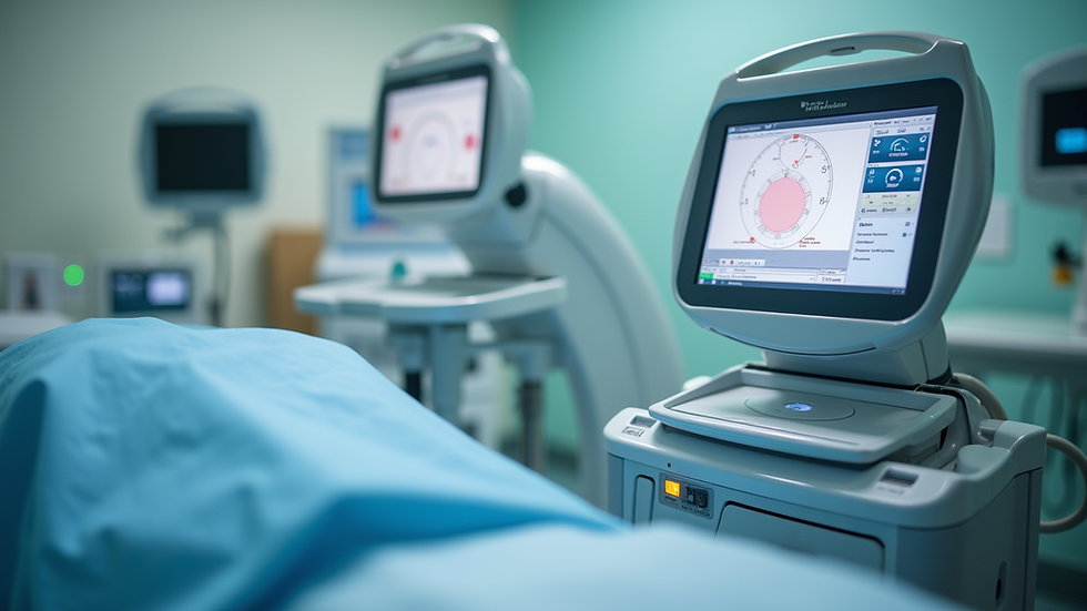 Close-up view of medical equipment used in fertility treatments