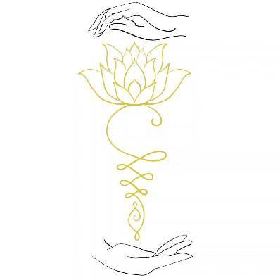 logo du site représentant un lotus et deux mains