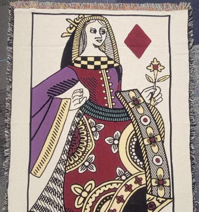 French Queen of Diamonds Tapestry