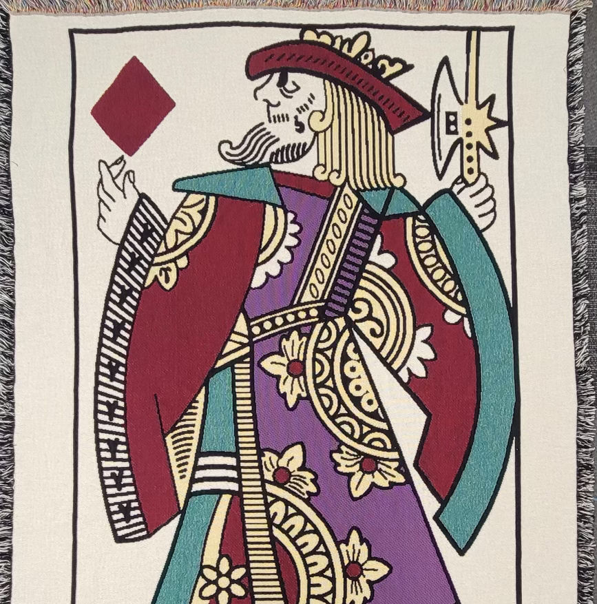 French King of Diamonds Tapestry