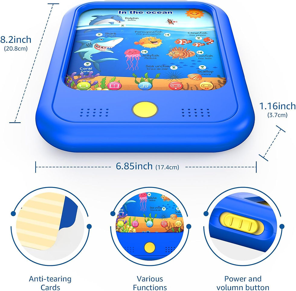 Thumbnail: Kids Learning Tablet Educational Learning Pad for Toddlers