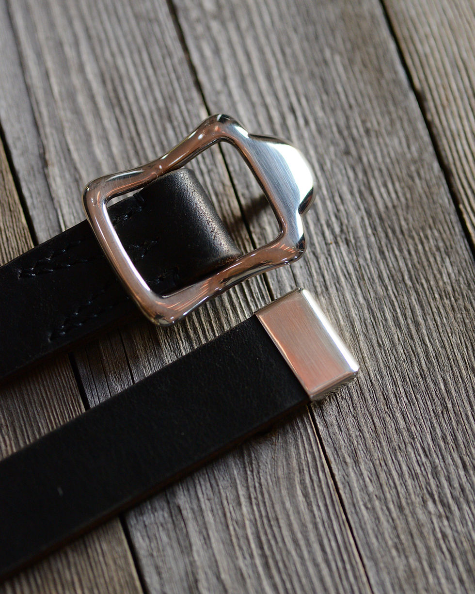 サムネイル： GI Narrow Leather Belt / Black