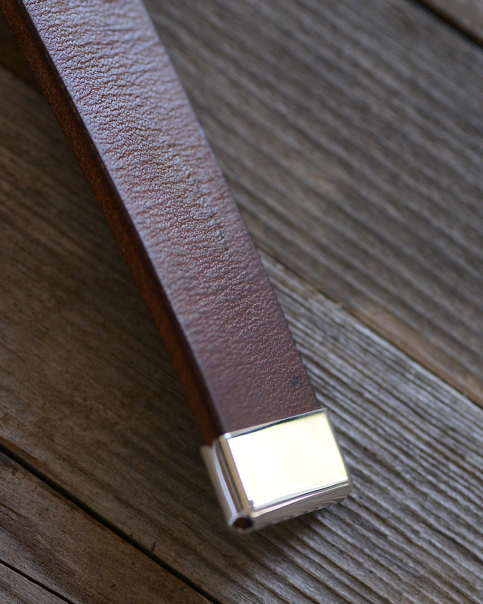 サムネイル： GI Narrow Leather Belt / Brown