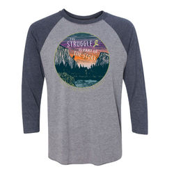 Screen printed raglan