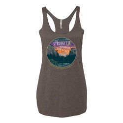 Screen printed racer back tank