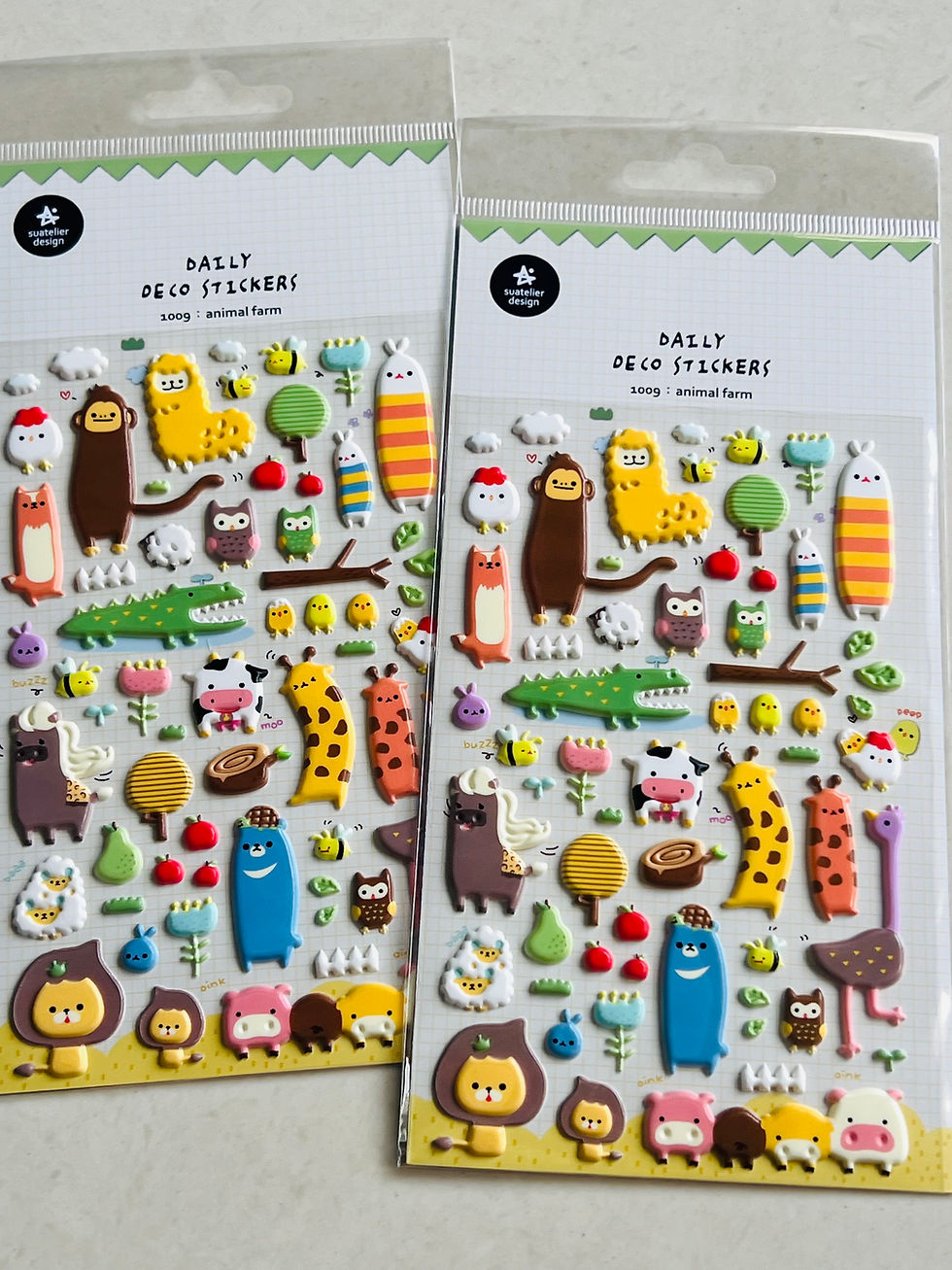 Thumbnail: Suatelier Daily Deco Sticker #1009 Animal Farm 