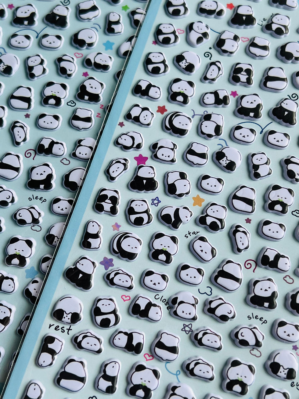 Thumbnail: Mini Cute Panda Puffy Sticker 