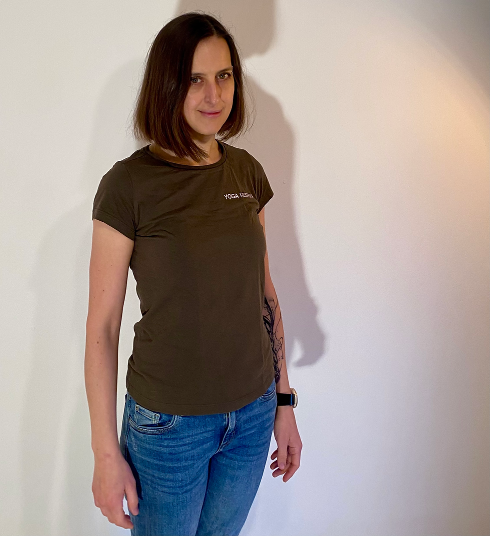 Miniature : T-shirt Yoga Respira 100% coton bio