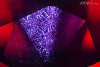 Agujas de rutilo rubí natural