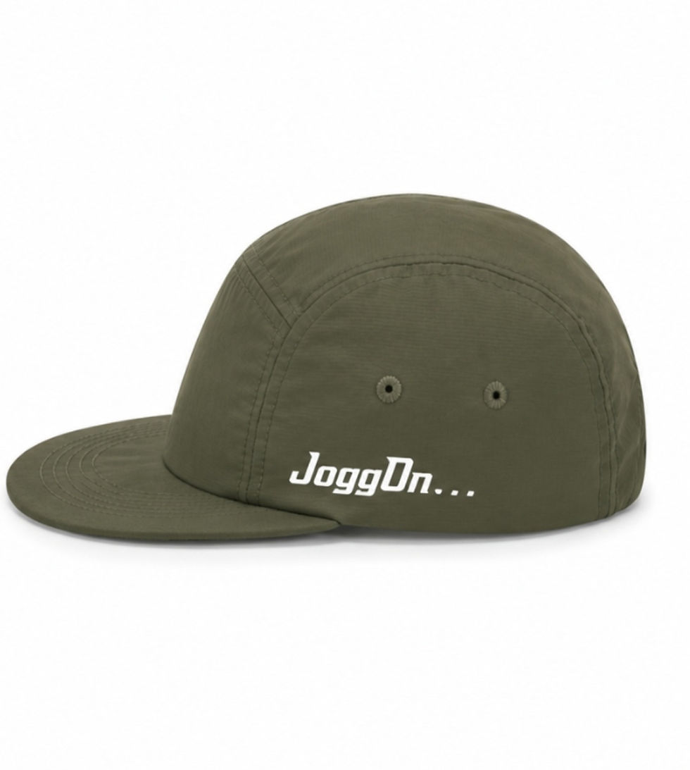 Shield Edge waterproof cap in olive green by JoggOn.