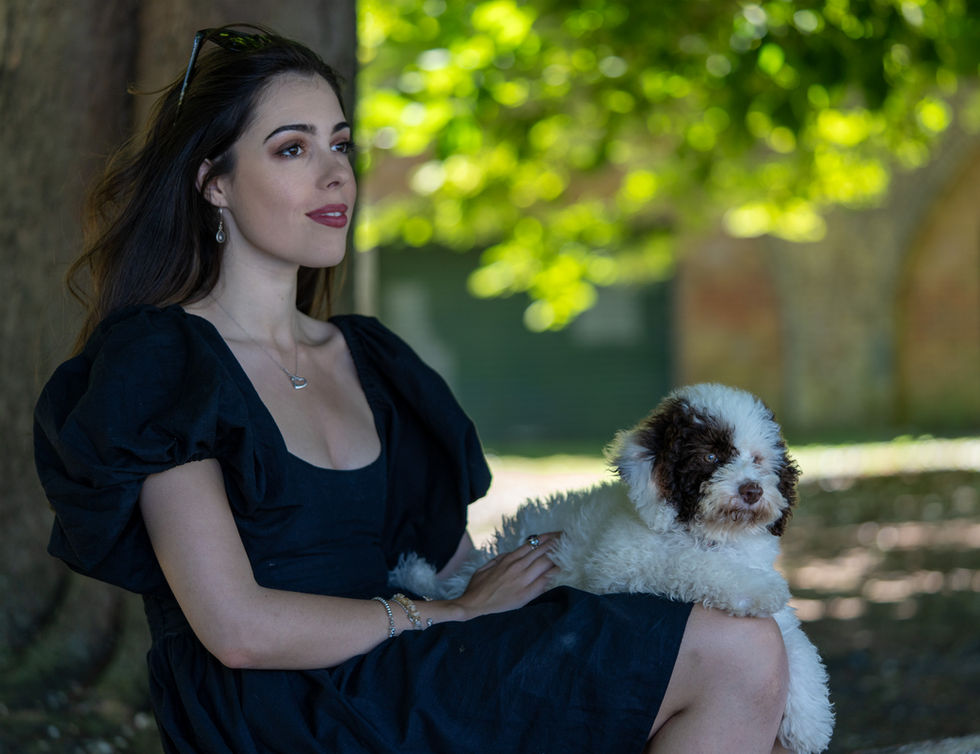 Summer pet photoshoot