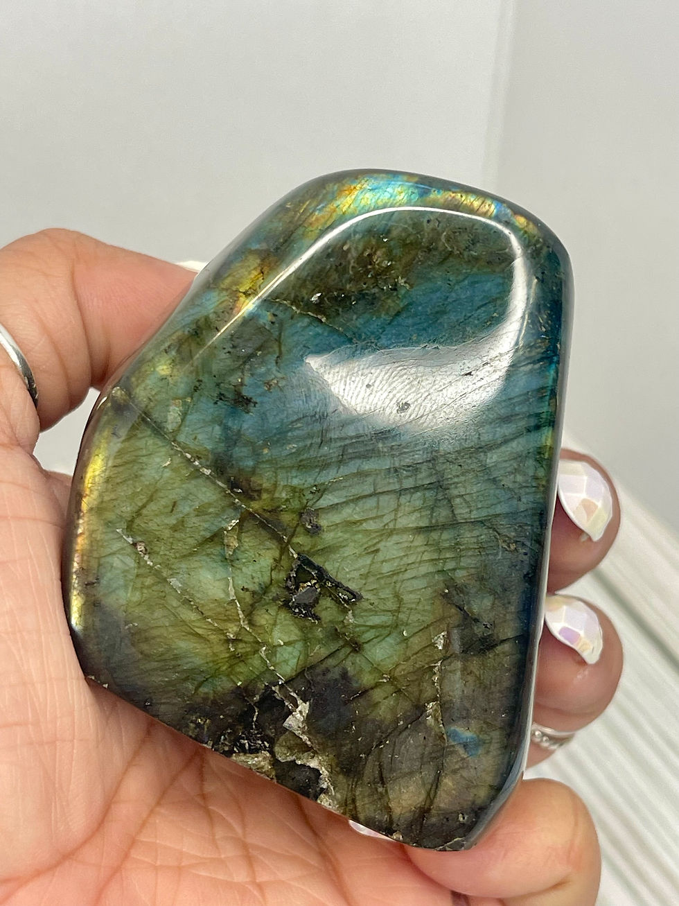 Thumbnail: Multicolor Labradorite Freefrom for Transformation, Protection, Intuition 