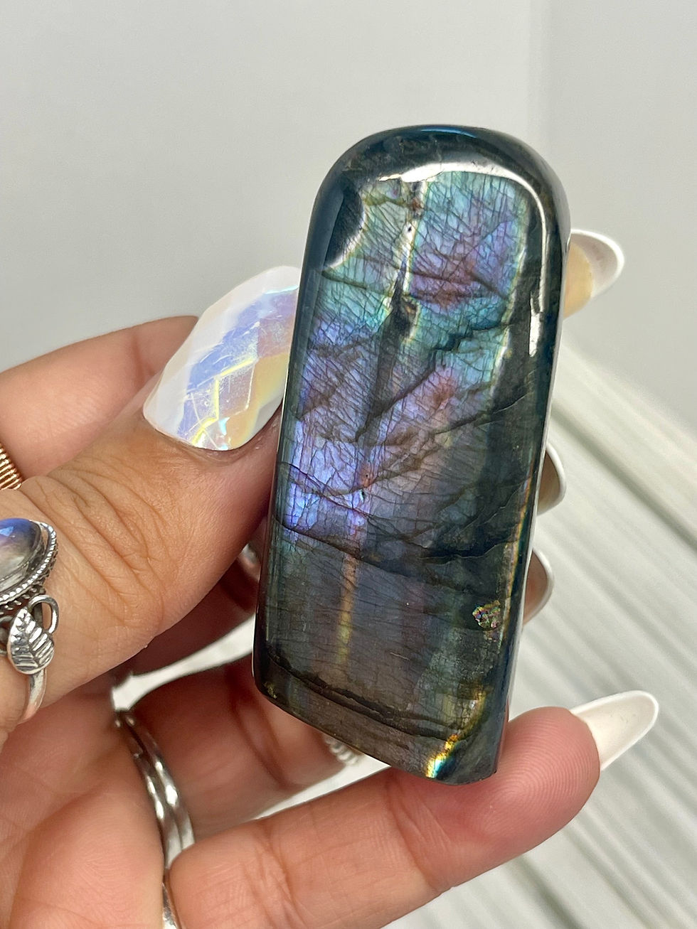 Thumbnail: Purple Labradorite Freefrom for Transformation, Protection, Intuition 