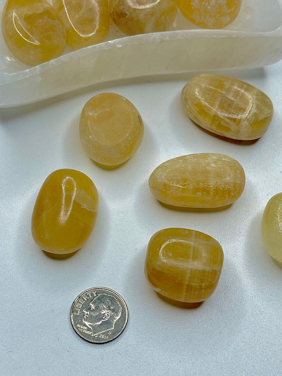 Thumbnail: Honey Calcite Tumbled Stone