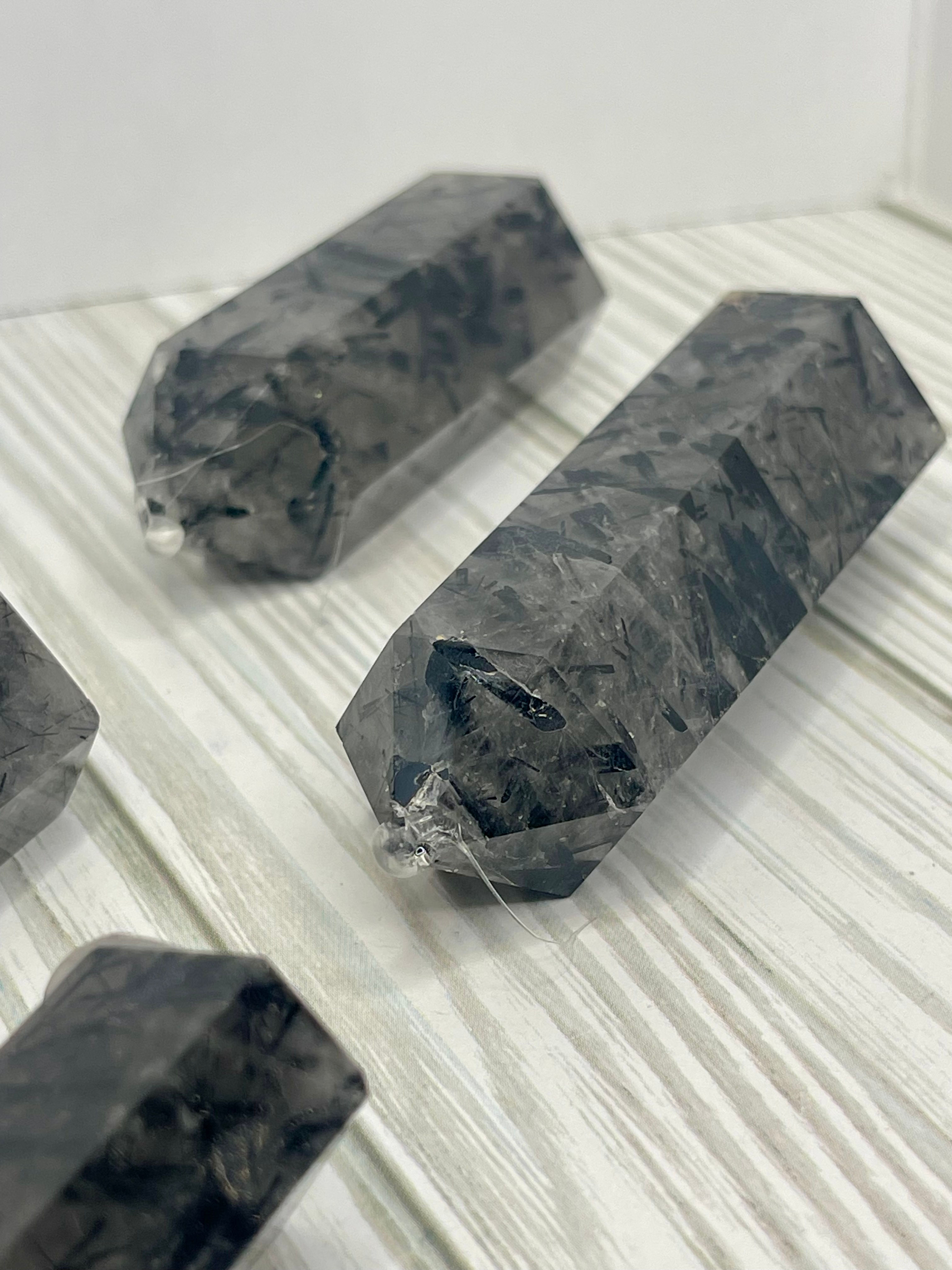 Tourmalinated Quartz Towers for removing obstacles, clarity, and protect