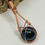 Thumbnail: Blue Goldstone Fidget Copper Necklace