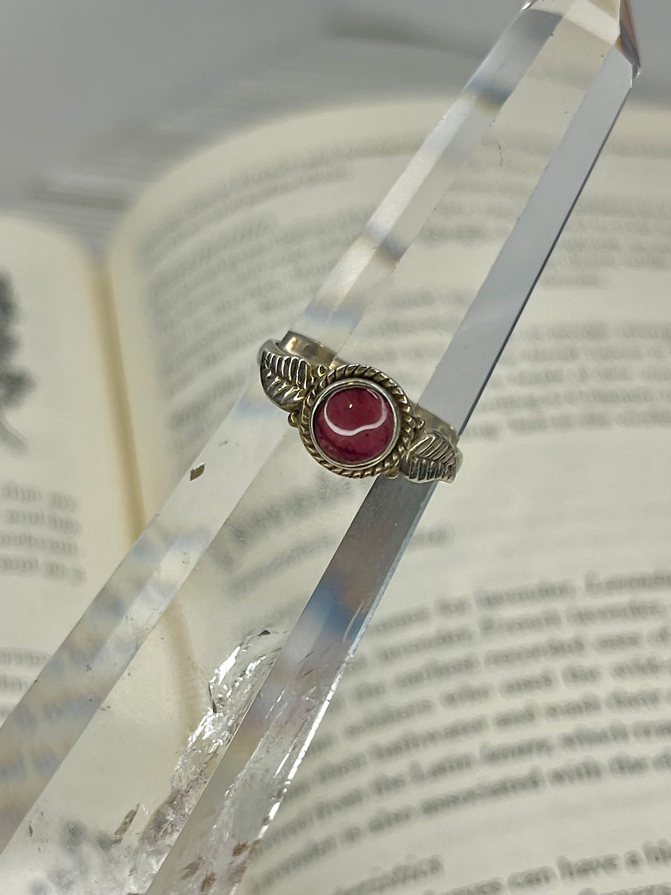 Thumbnail: Garnet Sterling Ring | US Size 7 