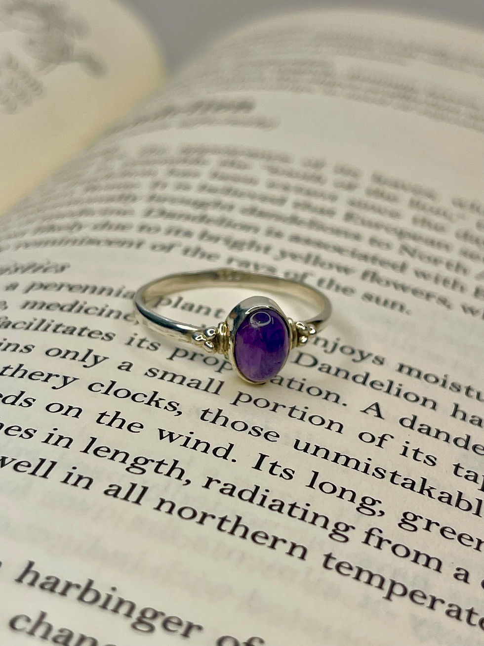 Thumbnail: Amethyst Sterling Silver Ring | US Size 10