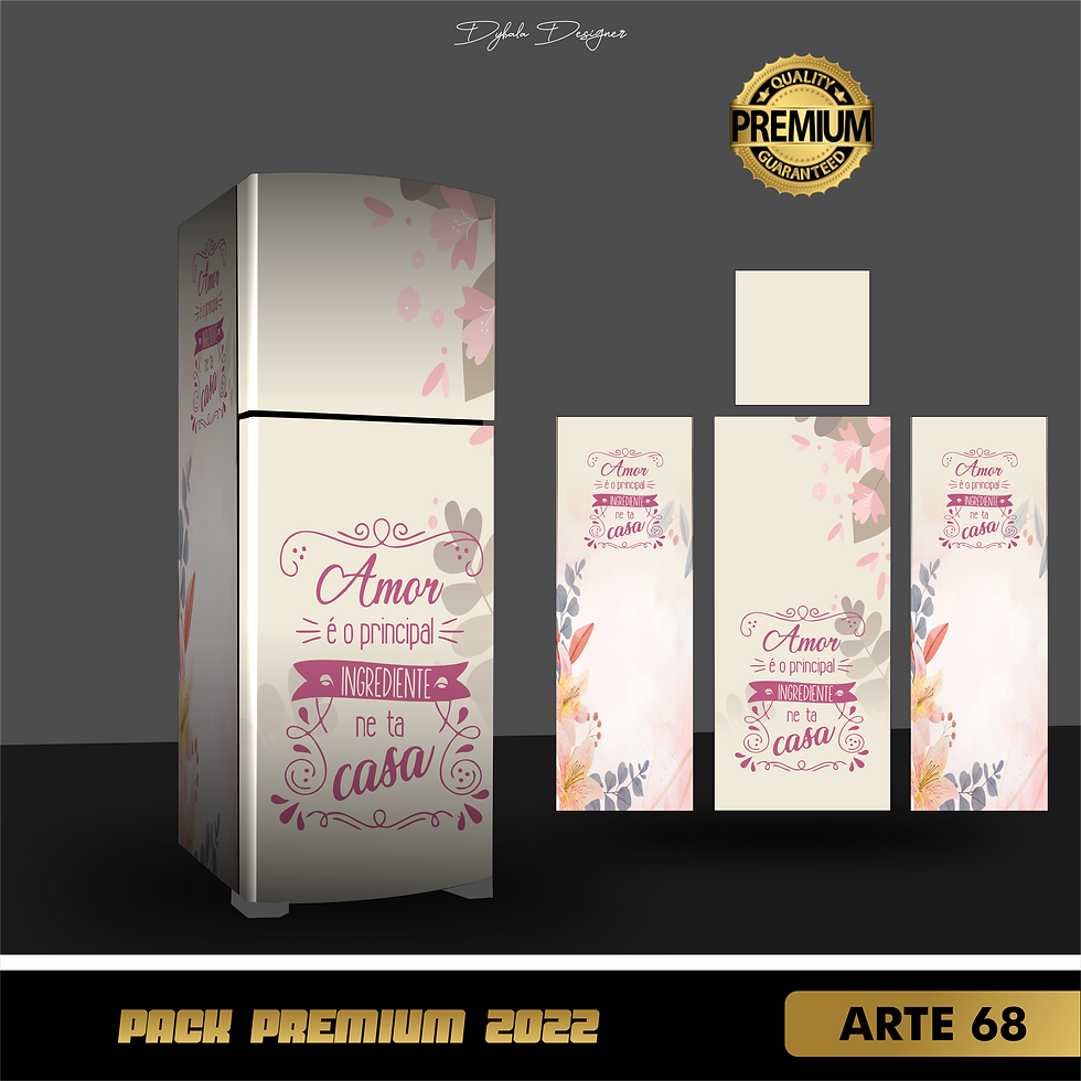 Adesivo Decorativo Geladeira Diversas 194