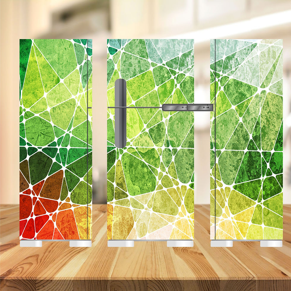 Adesivo Decorativo Geladeira Abstrato 110