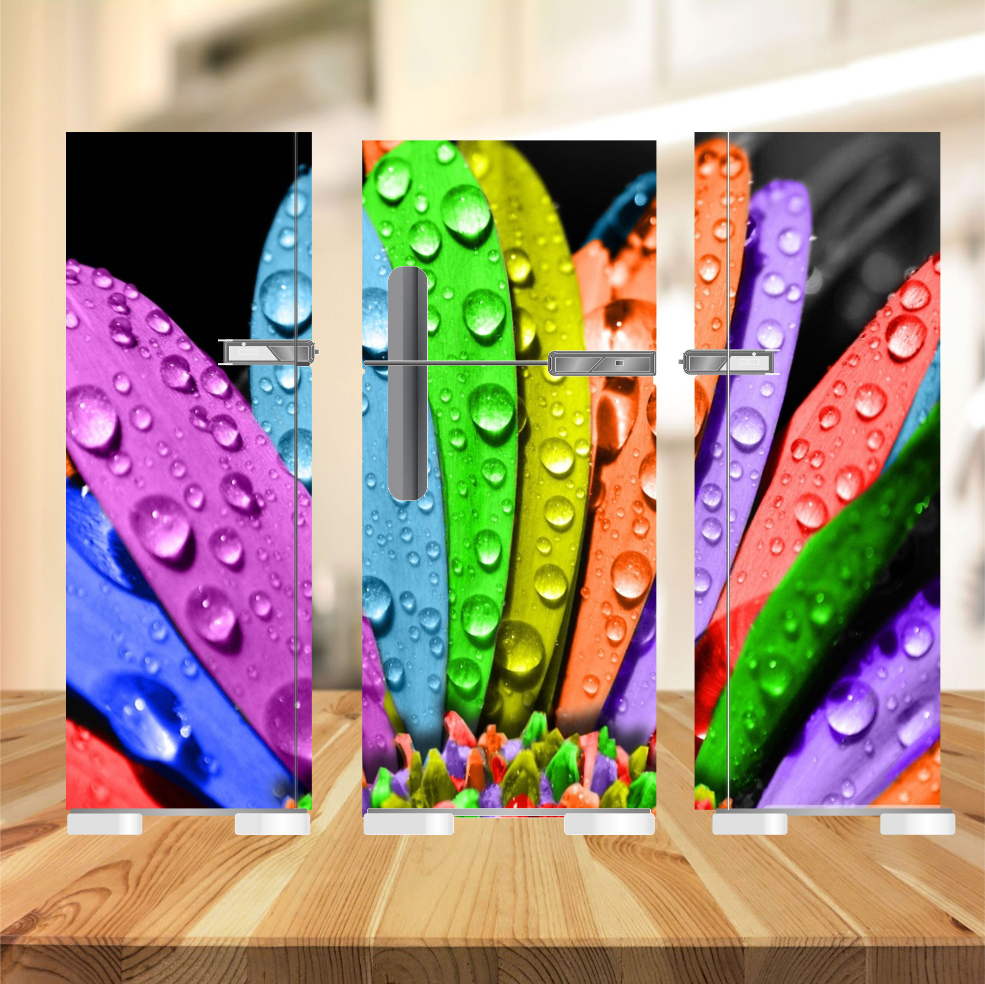 Adesivo Decorativo Geladeira Floral