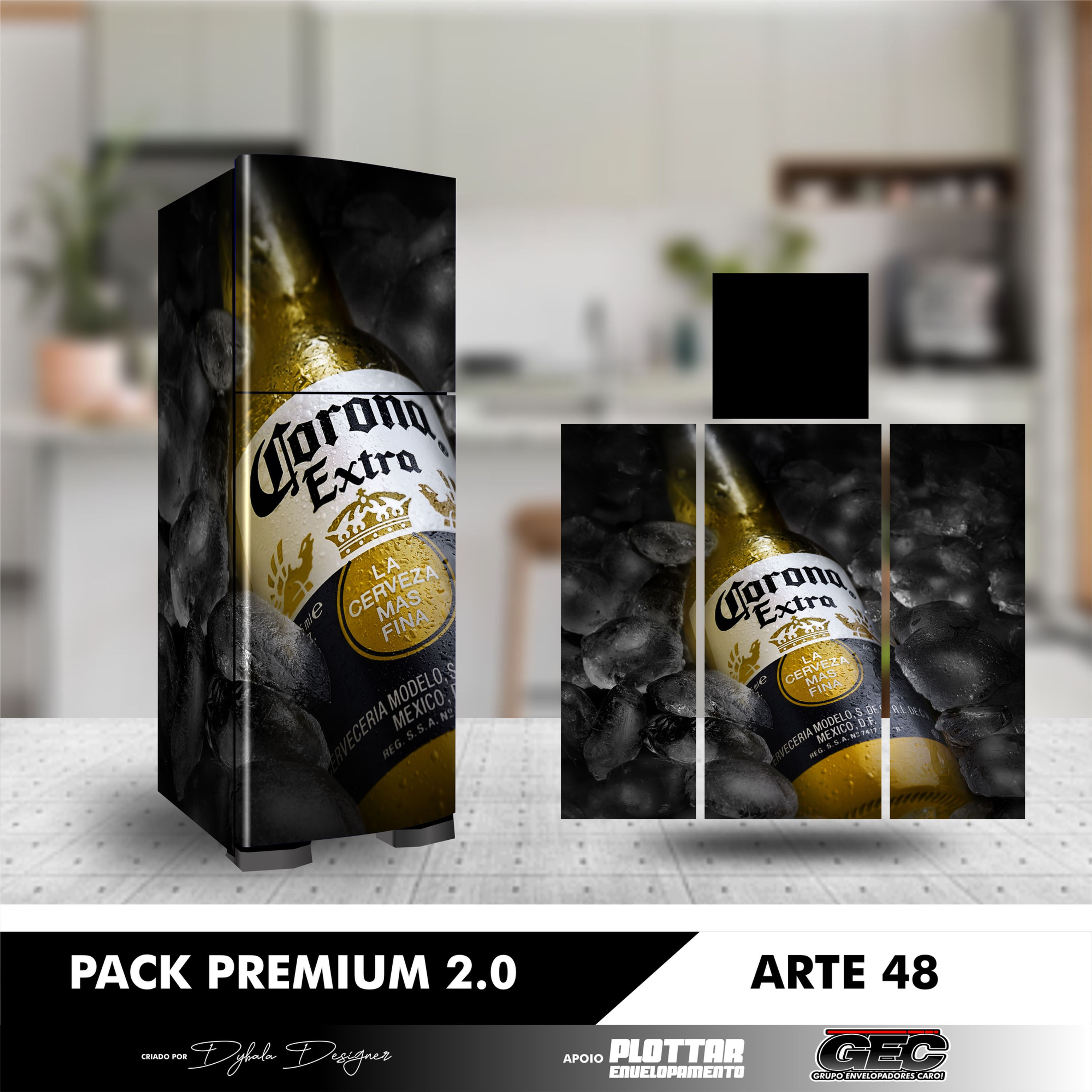 Adesivo Decorativo Geladeira Bebidas 257