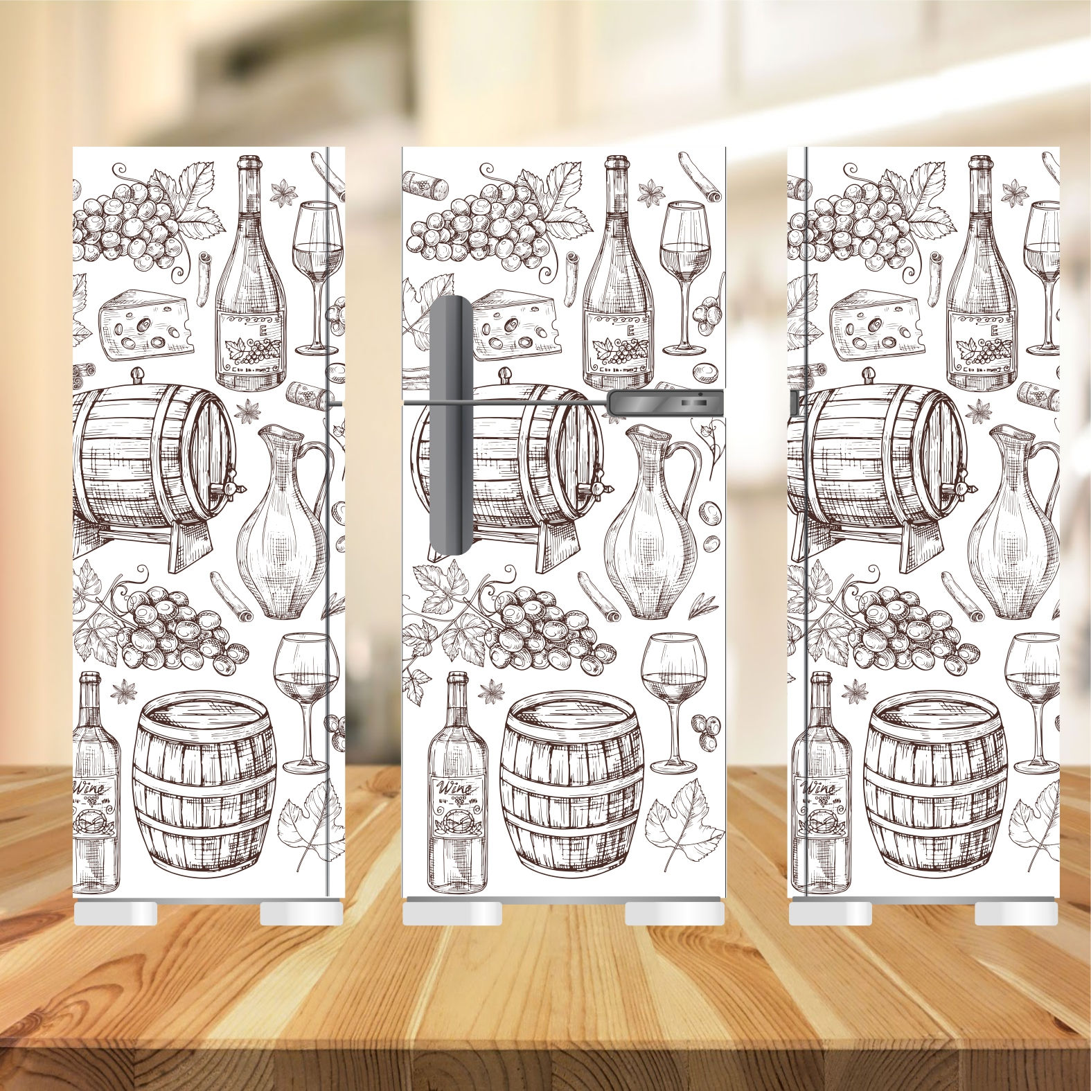 Adesivo Decorativo Geladeira Diversas 107