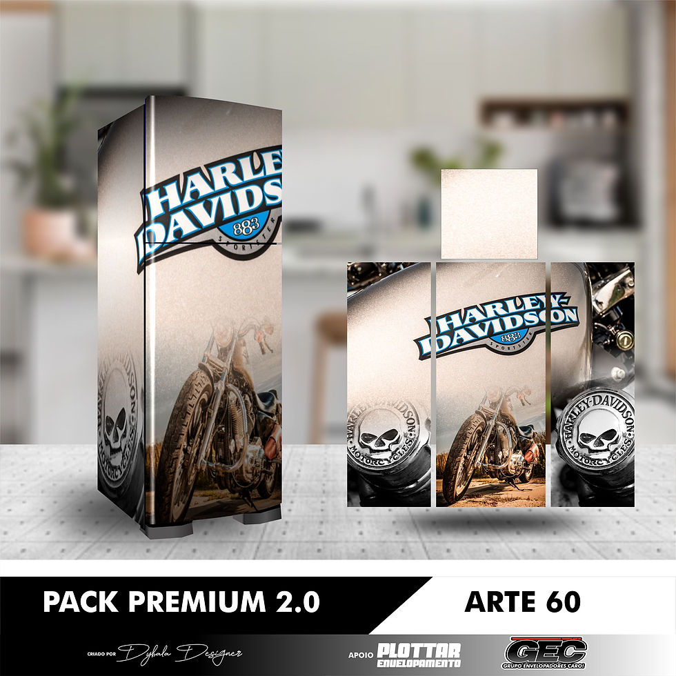 Adesivo Decorativo Geladeira Diversas 207