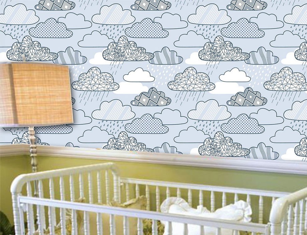 Papel de parede Infantil Nuvem 053