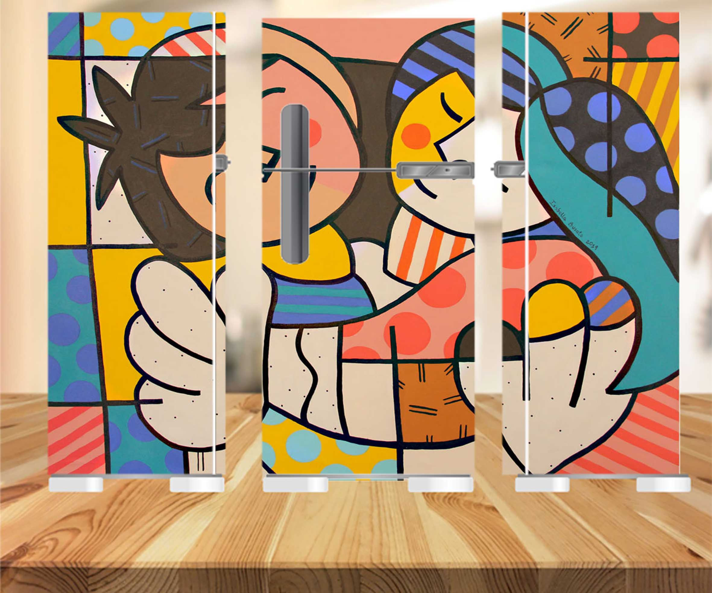 Adesivo Decorativo Geladeira Artistico 213