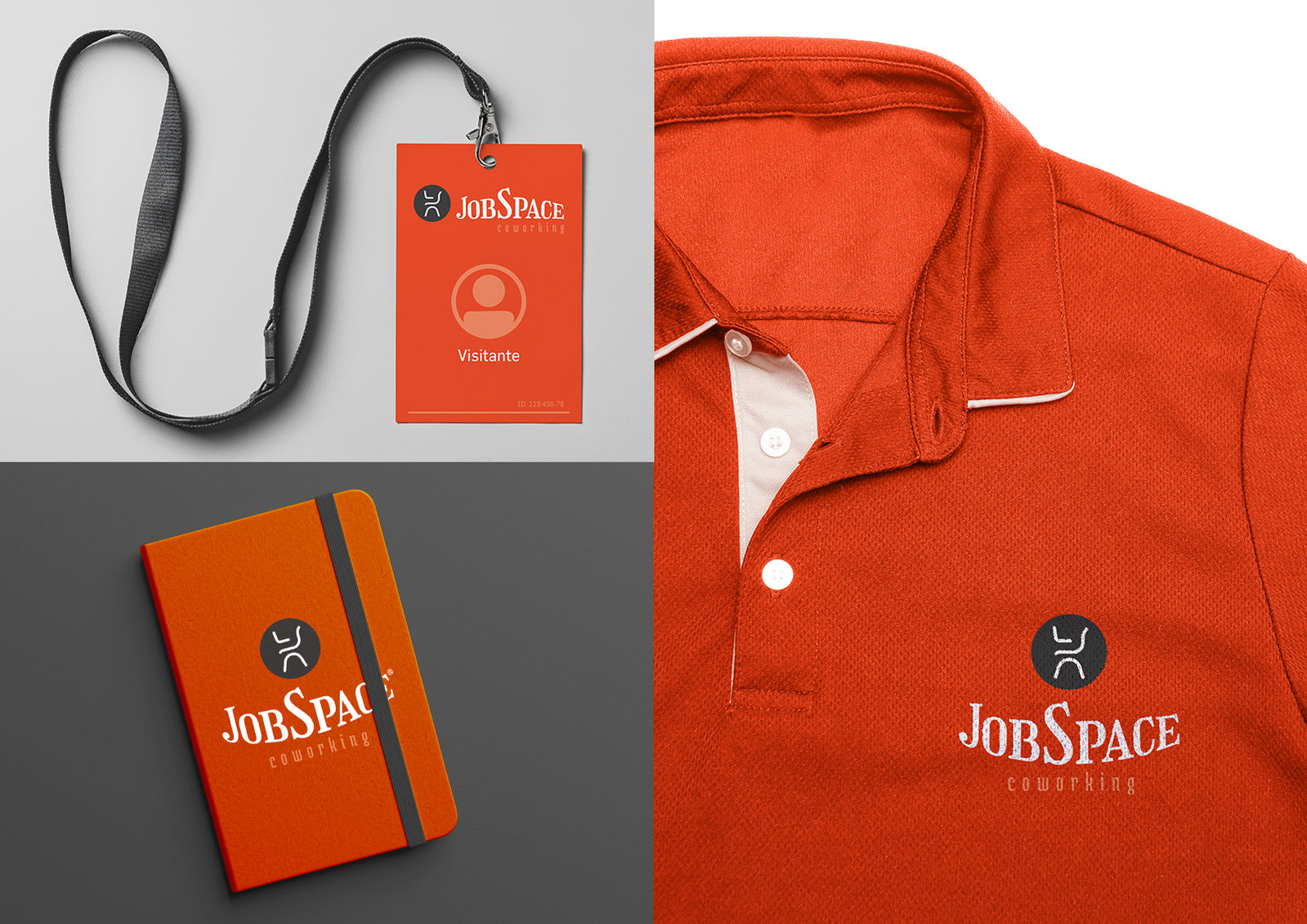 Identidade visual do JobSpace Coworking