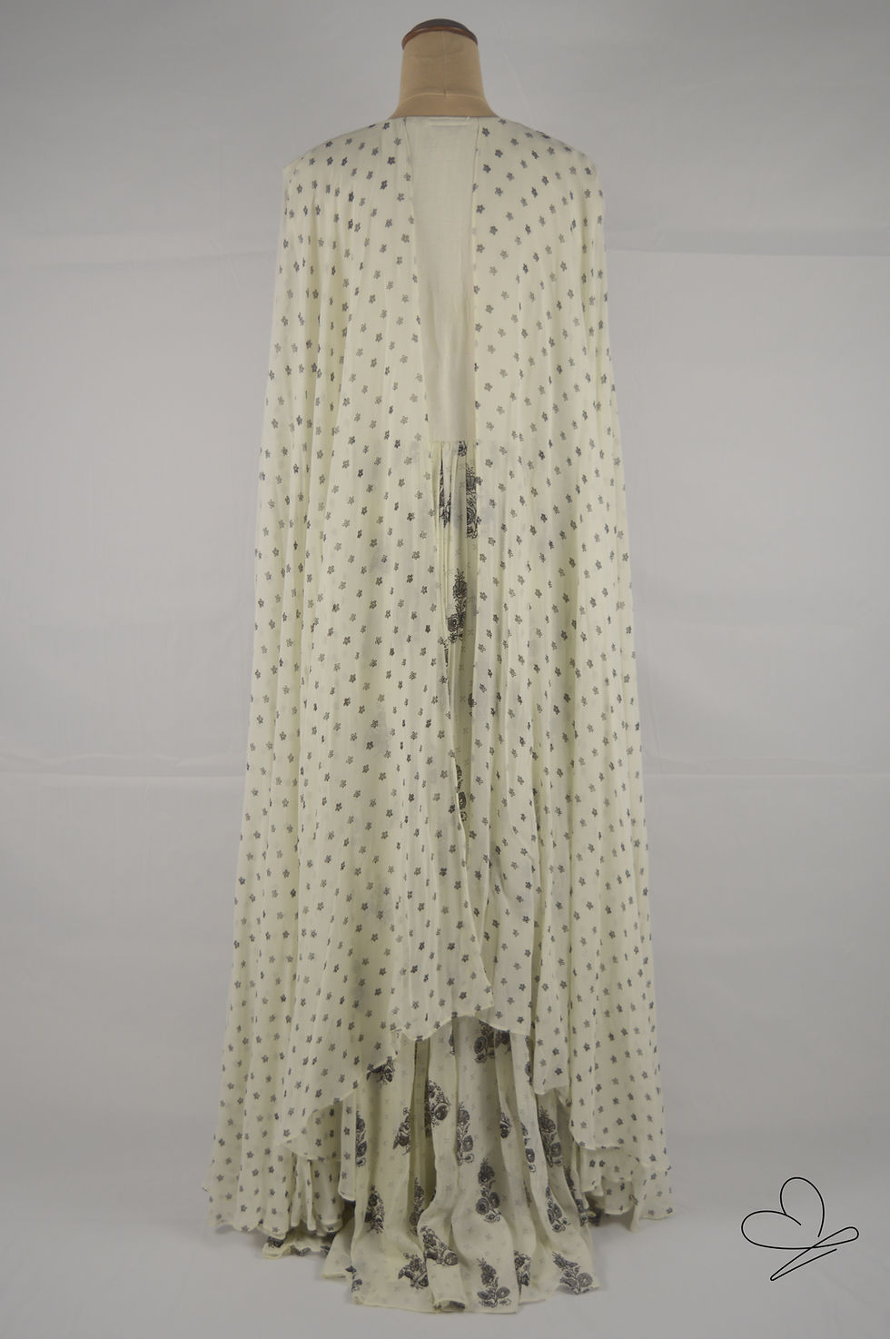 Thumbnail: Cream Cape Dress