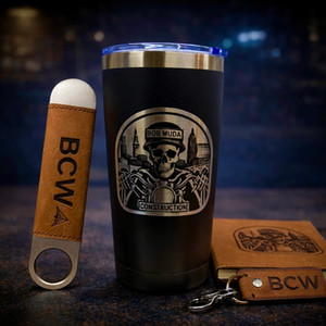 BCW Laser Engraved Tumblers, Bottle Openers, Journals, Gifts & More