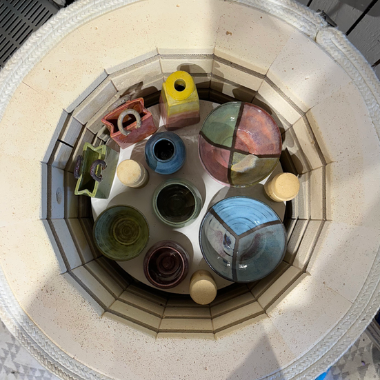 Schicht 5 nach Glasurbrand