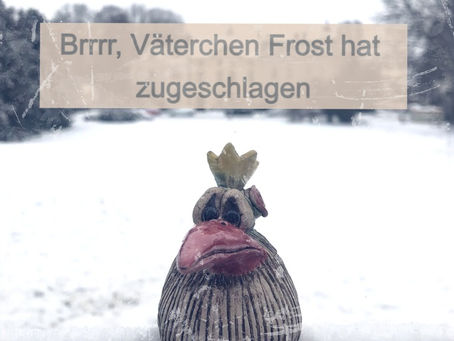 Frostige Zeiten. Verdammt, mein Ton ist gefroren!